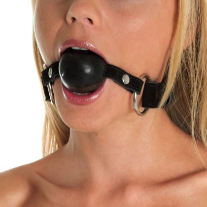 Ballknebel mit Ledergurt Ballknebel mit Ledergurt