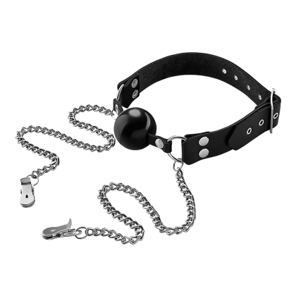 Ballknebel mit Nippelklemmen Ballknebel mit Nippelklemmen