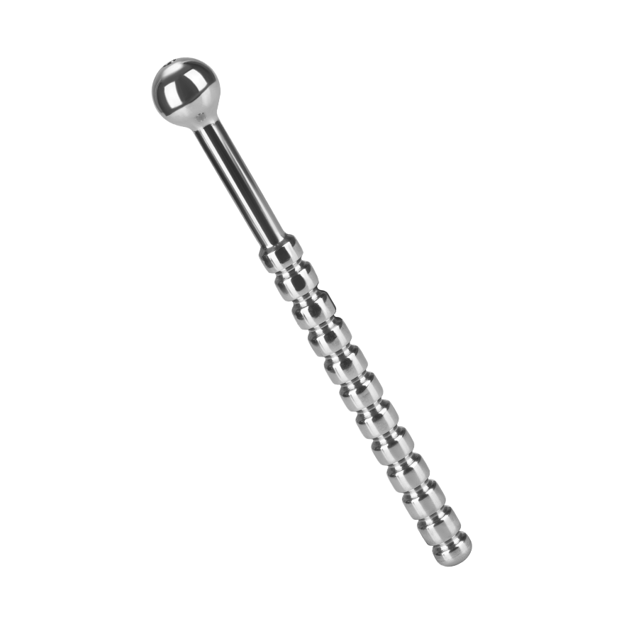 Ribbed Urethral Plug Hollow, 14 cm