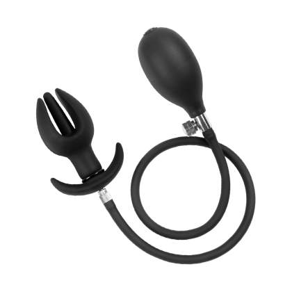 Latex Play - Inflatable Anal Tulip-Shaped Plug with Pump 11 cm Latex Play - Inflatable Anal Tulip-Shaped Plug with Pump 11 cm