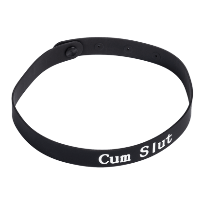 Halsband mit Aufschrift CUM SLUT Halsband mit Aufschrift CUM SLUT