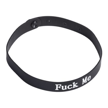 Halsband mit Aufschrift FUCK ME Halsband mit Aufschrift FUCK ME