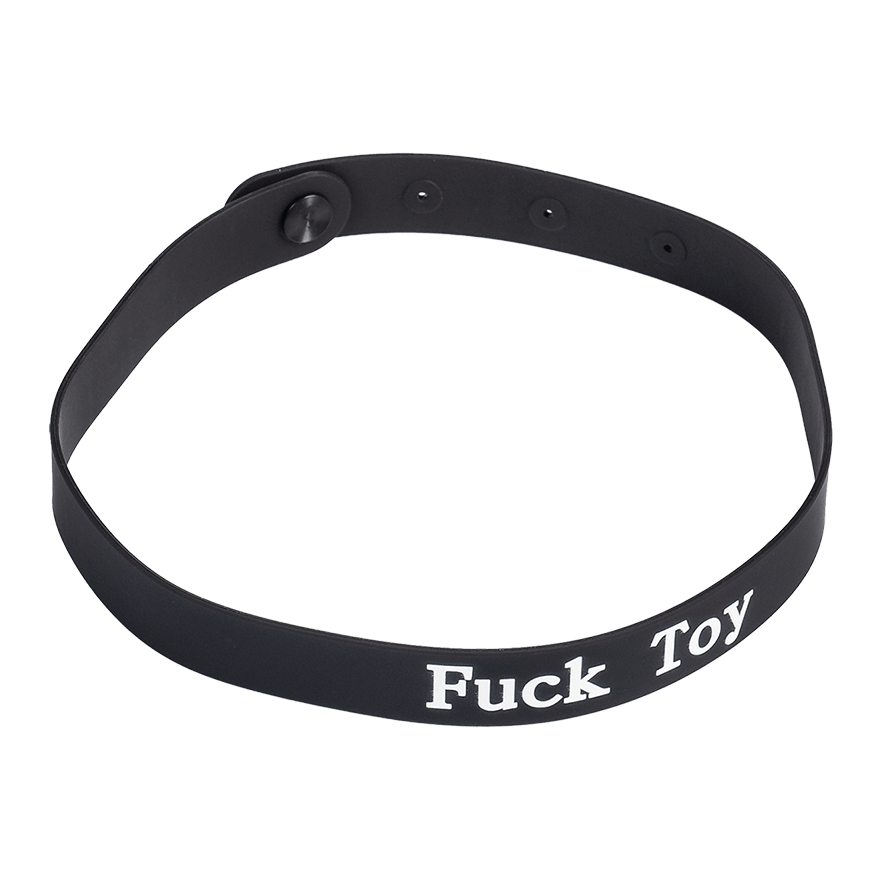 Halsband mit Aufschrift FUCK TOY