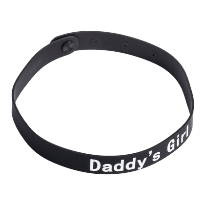 Halsband mit Aufschrift DADDYS GIRL Halsband mit Aufschrift DADDYS GIRL