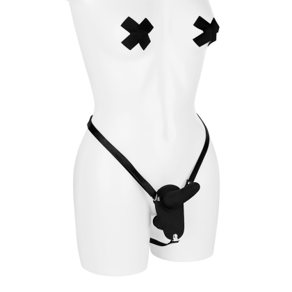 FF DOUBLE PENETRIX STRAP-ON BLACK FF DOUBLE PENETRIX STRAP-ON BLACK