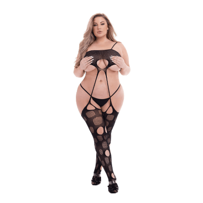 Diamonte Halter Top Bodystocking Diamonte Halter Top Bodystocking