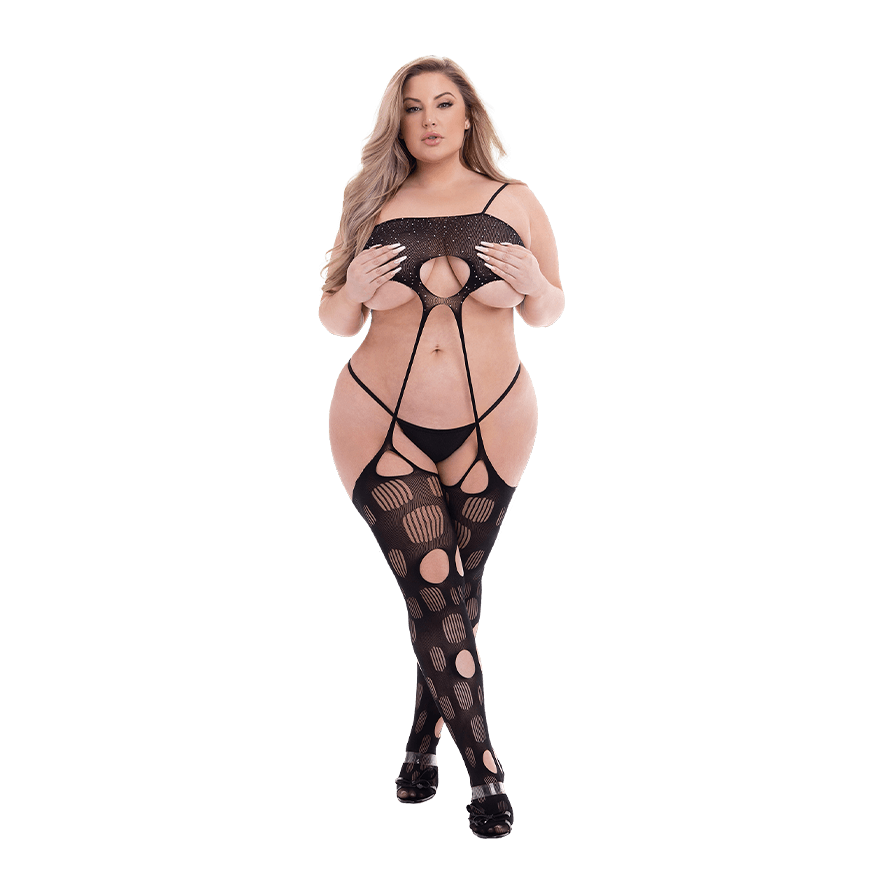 Diamonte Halter Top Bodystocking