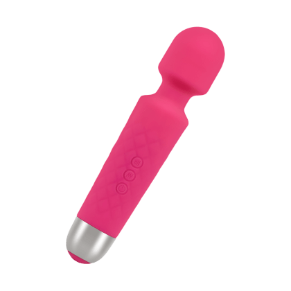 Wiederaufladbarer Massager aus Silikon, 20 cm Wiederaufladbarer Massager aus Silikon, 20 cm