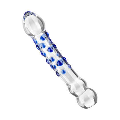 Glasdildo mit Noppen, 19,5 cm Glasdildo mit Noppen, 19,5 cm