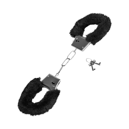 Metall-Handschellen mit Plüsch Metall-Handschellen mit Plüsch