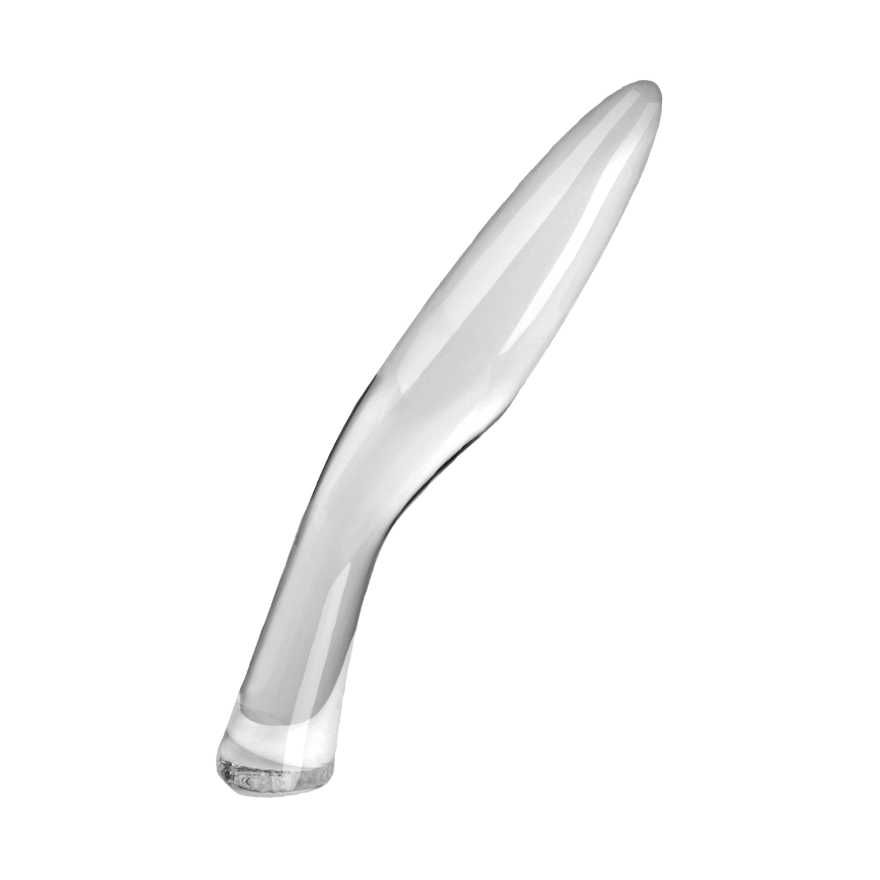 Geschwungener Glasdildo, 20 cm