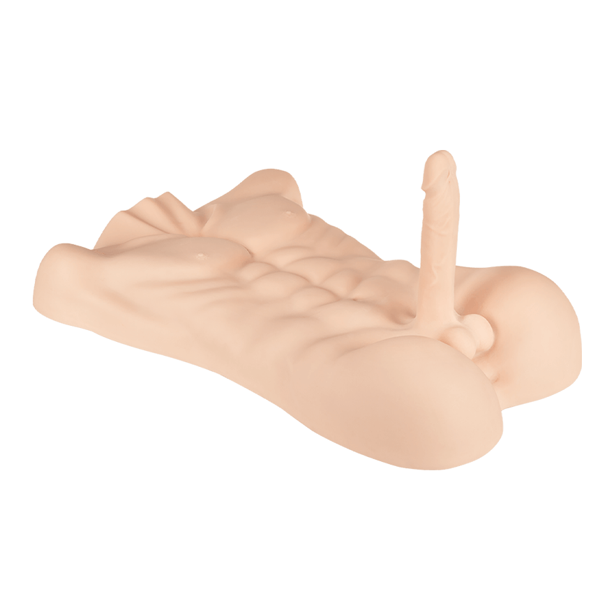 Realistischer Männertorso, 58 cm