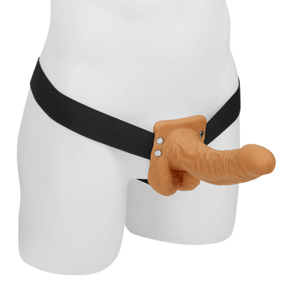 Hollow Strap-On with Balls, 21 cm Hollow Strap-On with Balls, 21 cm