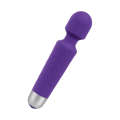 Wiederaufladbarer Massager aus Silikon, 20 cm Wiederaufladbarer Massager aus Silikon, 20 cm