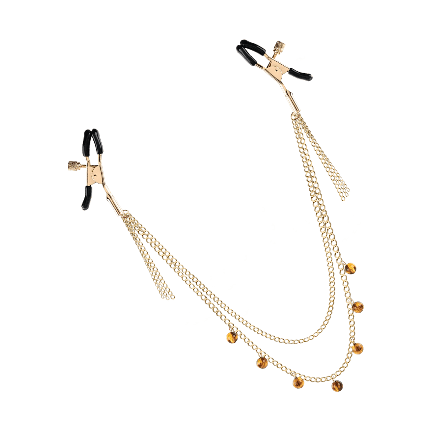 Amber - Chained Nipple Clamps