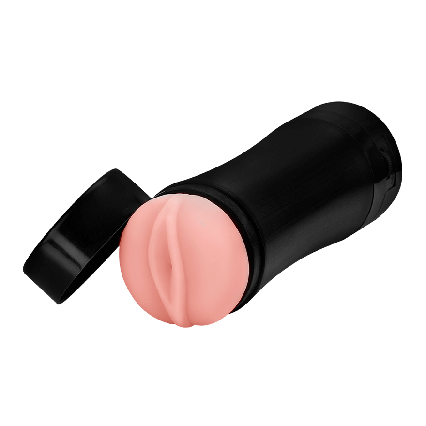 Vagina-Masturbator mit Vibration, 19 cm