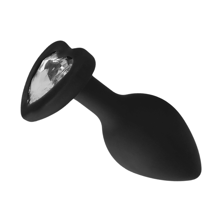 Regular Diamond Heart Butt Plug, 7,3 cm