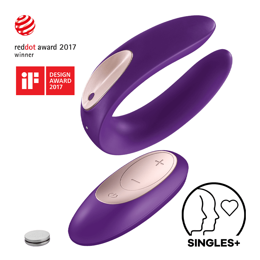 Satisfyer Double Plus Remote aus Silikon, 8 cm