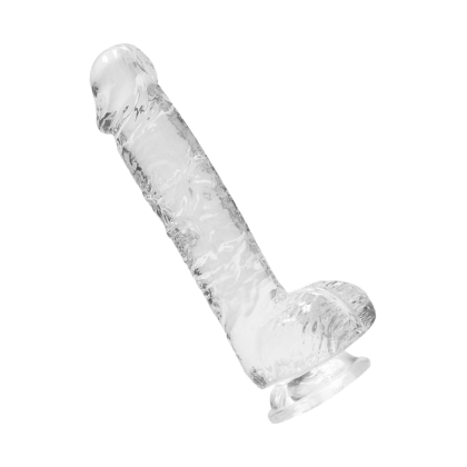 Crystal Clear - Dildo with Balls, 17 cm Crystal Clear - Dildo with Balls, 17 cm