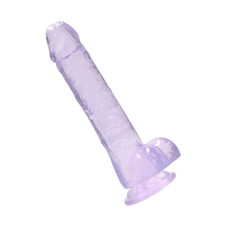 Crystal Clear - Dildo with Balls, 21 cm