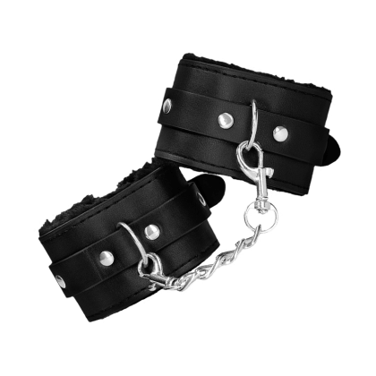 Plush Bonded Leather Wrist Cuffs Plush Bonded Leather Wrist Cuffs