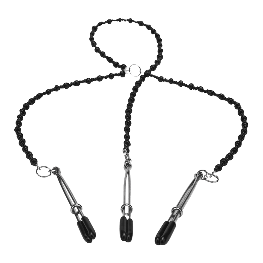 Y-Style Deluxe Beaded Nipple Clamps