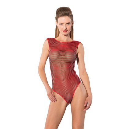 Gestreifter Latex-Body Gestreifter Latex-Body