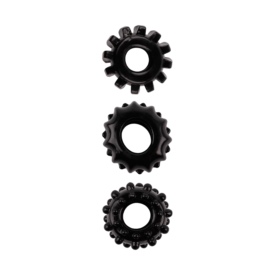 Set of 3 Cockrings, 1,6-4,6 cm