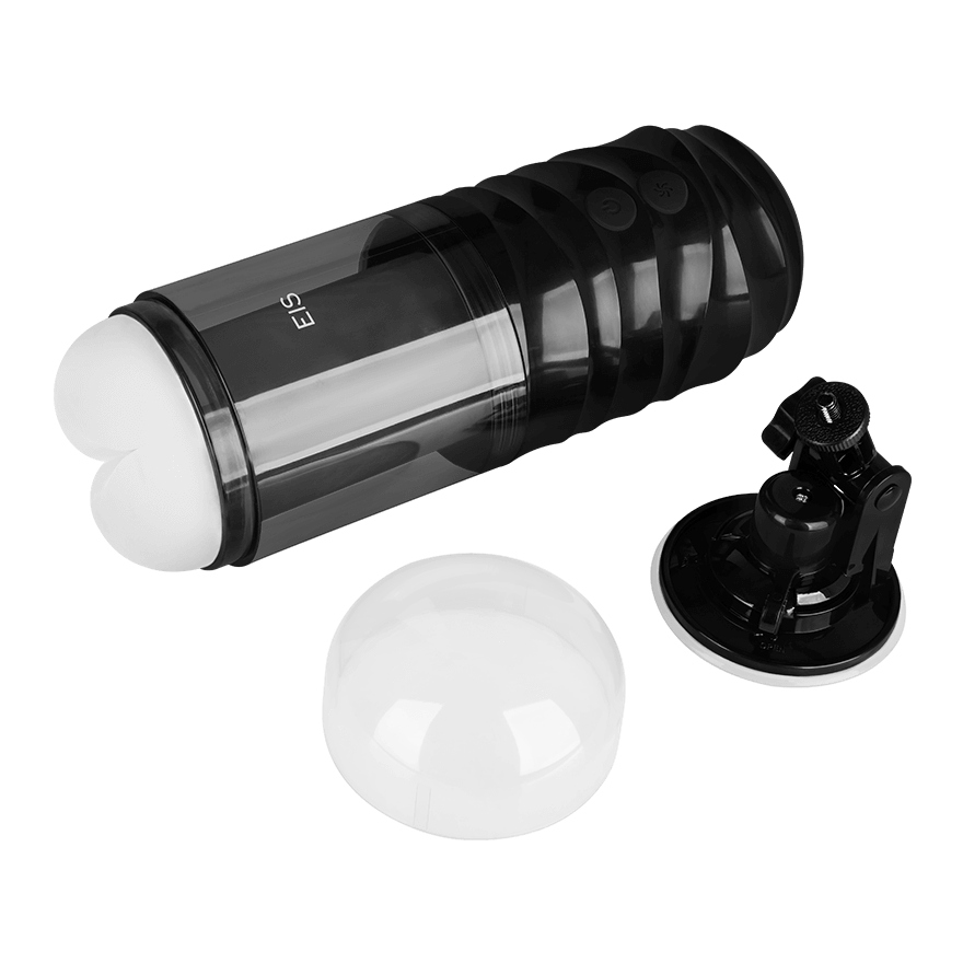Masturbator mit abnehmbaren Saugfuss, 27 cm