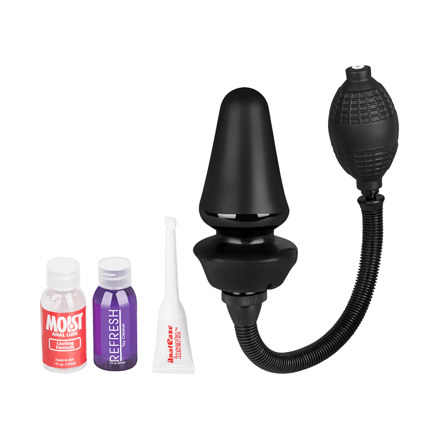 Inflatable Silicone Anal Plug, 12,5 cm