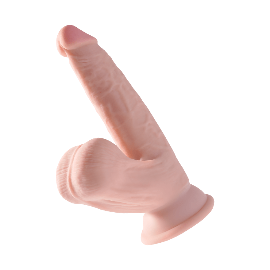 6 Inch Triple Density Cock With Swinging Balls, 19,5 cm