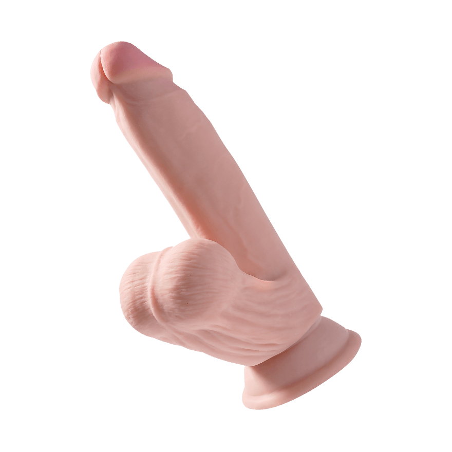 7 Inch Triple Density Cock With Swinging Balls, 21,5 cm