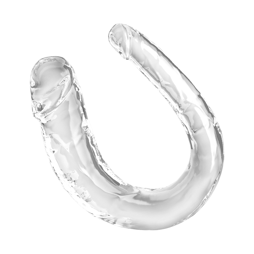King Cock Clear - Medium Double Trouble, 34 cm