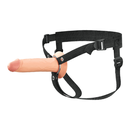 7 Inch Hollow Silicone Strap-On, 18,5 cm 7 Inch Hollow Silicone Strap-On, 18,5 cm