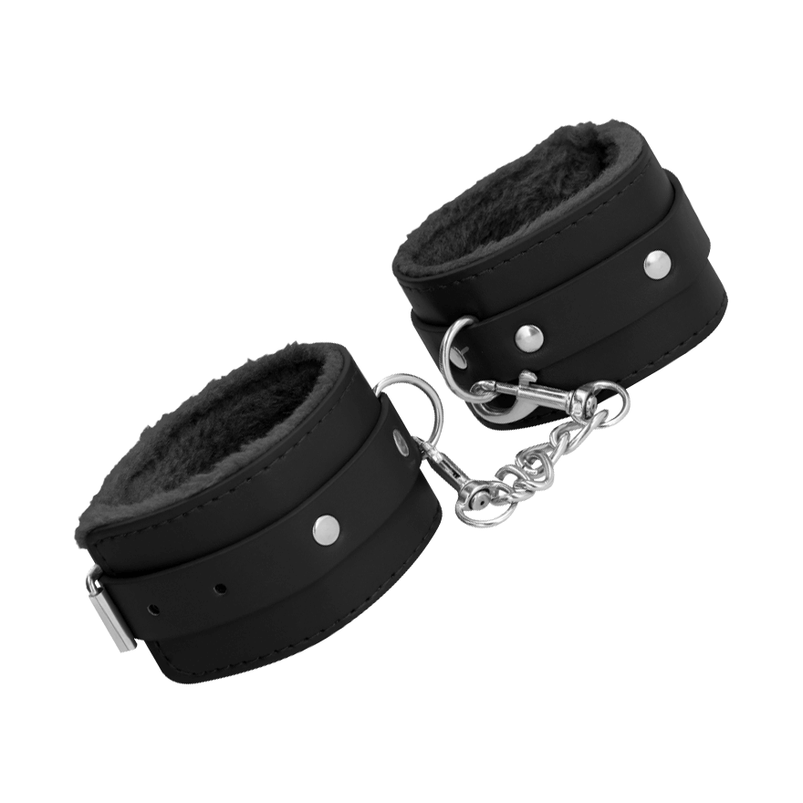 Plush Leather Handcuffs