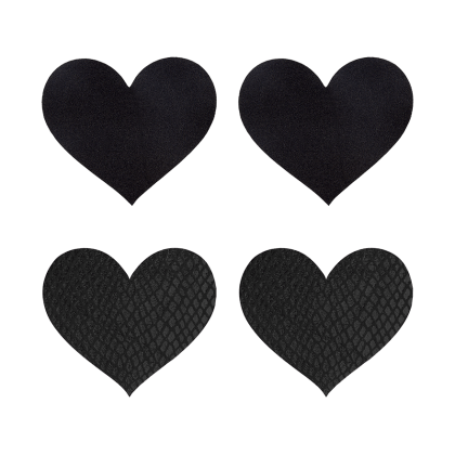Classic Black Hearts, 2 Paar Pasties Classic Black Hearts, 2 Paar Pasties