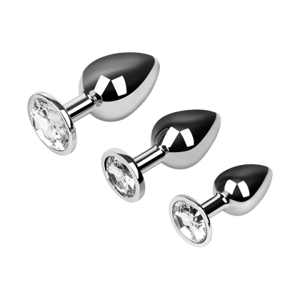 Analplug-Set aus Aluminium, 7 - 9,5 cm Analplug-Set aus Aluminium, 7 - 9,5 cm