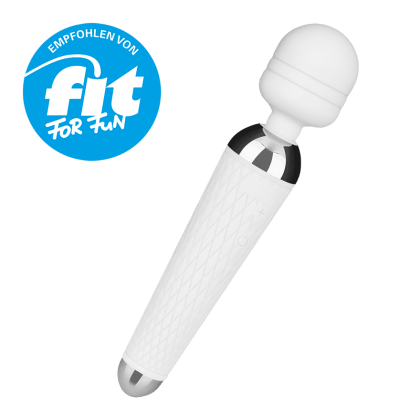 Aufladbarer Silikon-Massager, 19,5 cm Aufladbarer Silikon-Massager, 19,5 cm