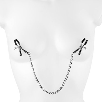 Klassische Klemmen mit Metallkette Klassische Klemmen mit Metallkette