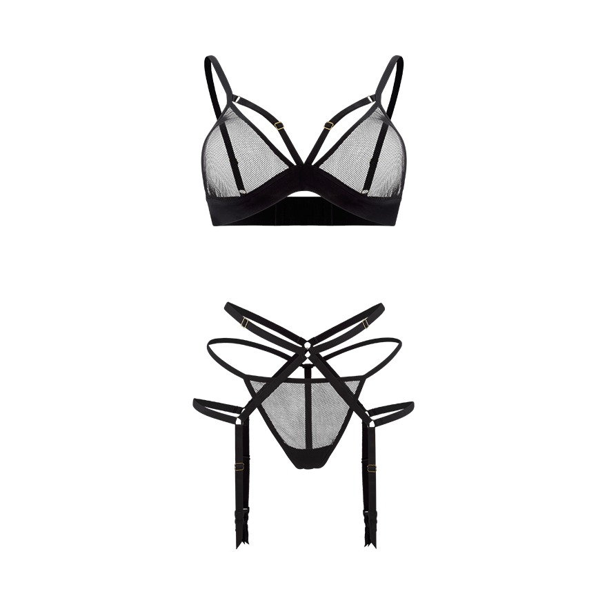 Reizvolles Straps-Set, 3 Teile