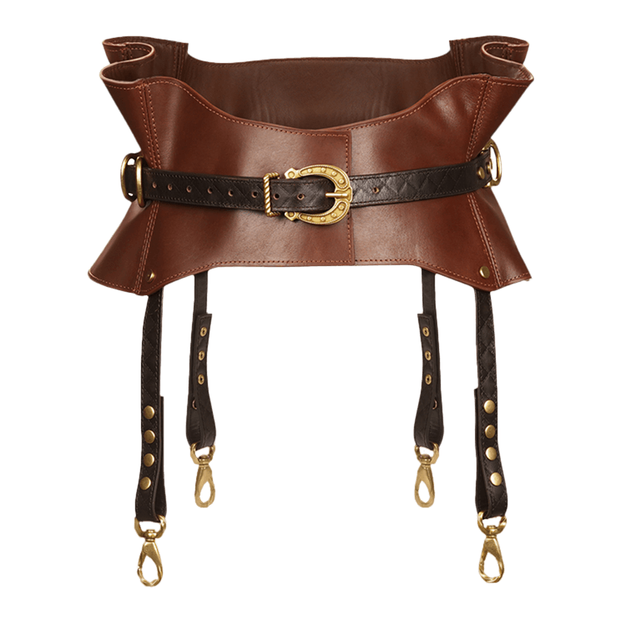 Taillengürtel aus Reitleder