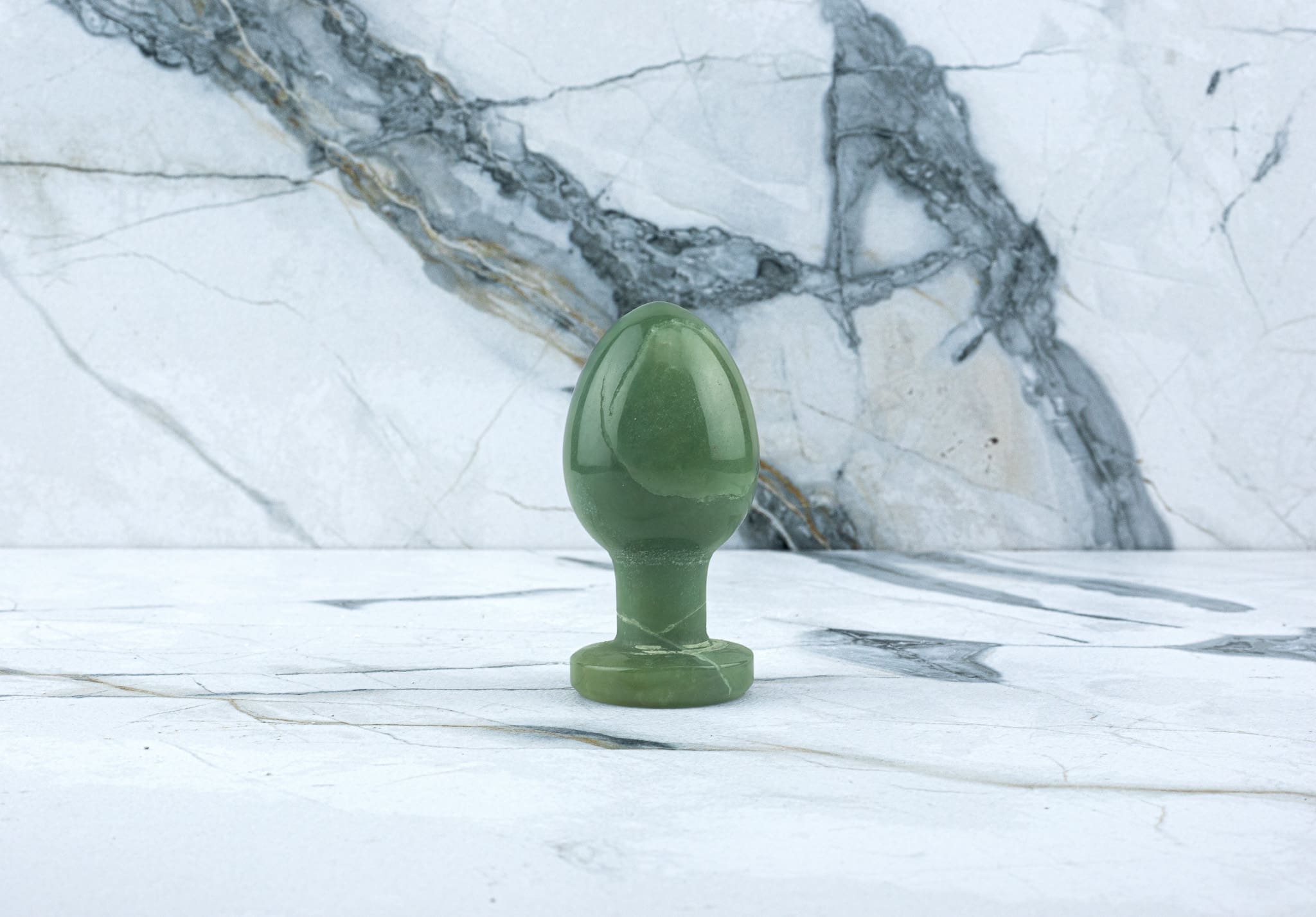 Kristall Buttplug Ava - Grüner Aventurin