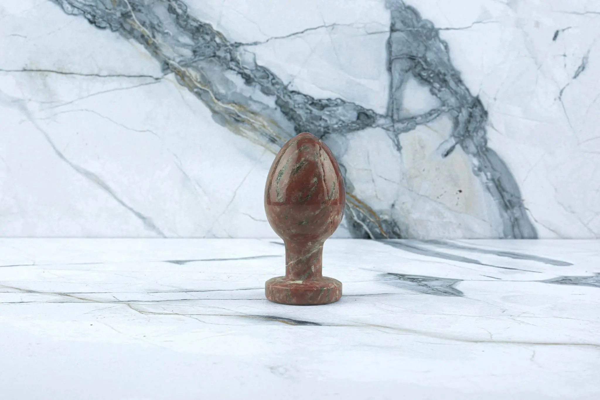 Kristall Buttplug Ava - Roter Jaspis