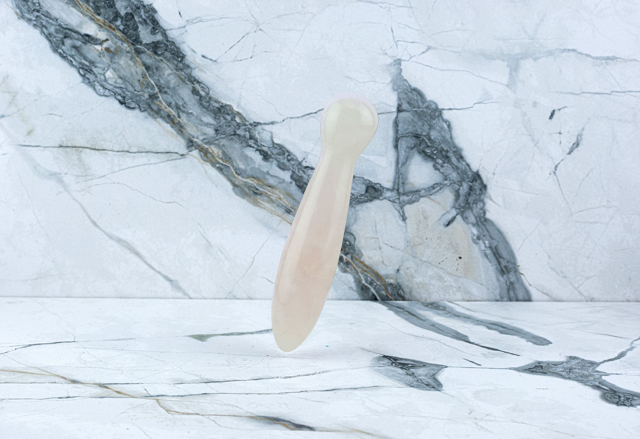 Kristall Dildo Ava - Rosenquarz