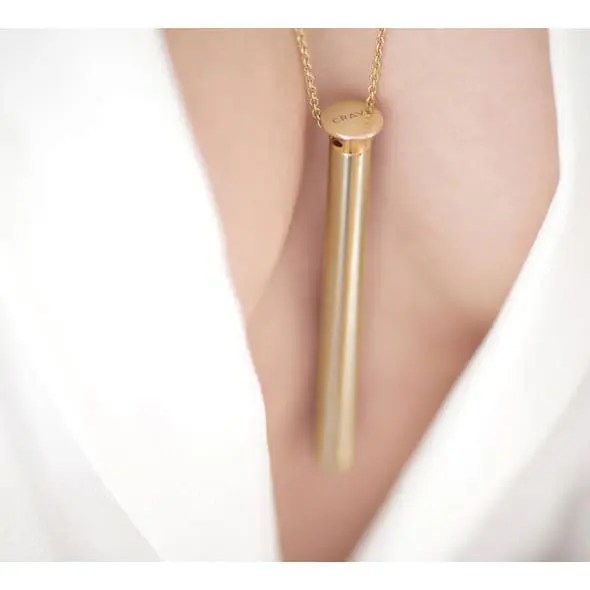 Crave - Vesper Vibrator Halskette Gold (24K)