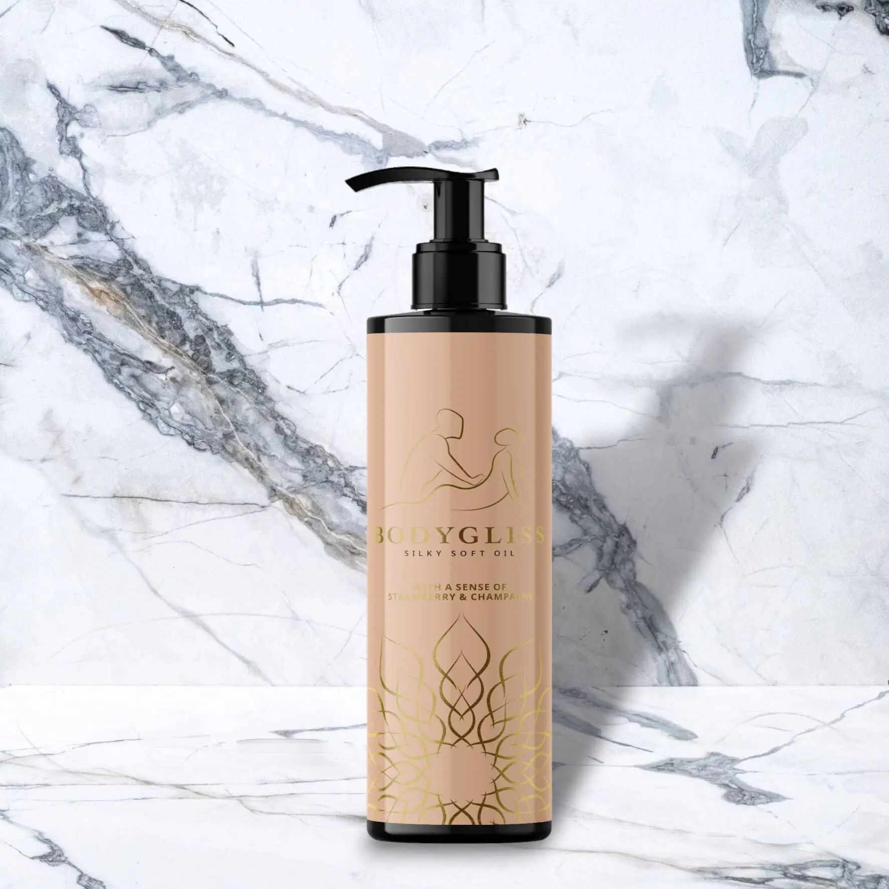 Bodygliss - Massage Kollektion Seidenweiches Öl - Erdbeere & Champagner