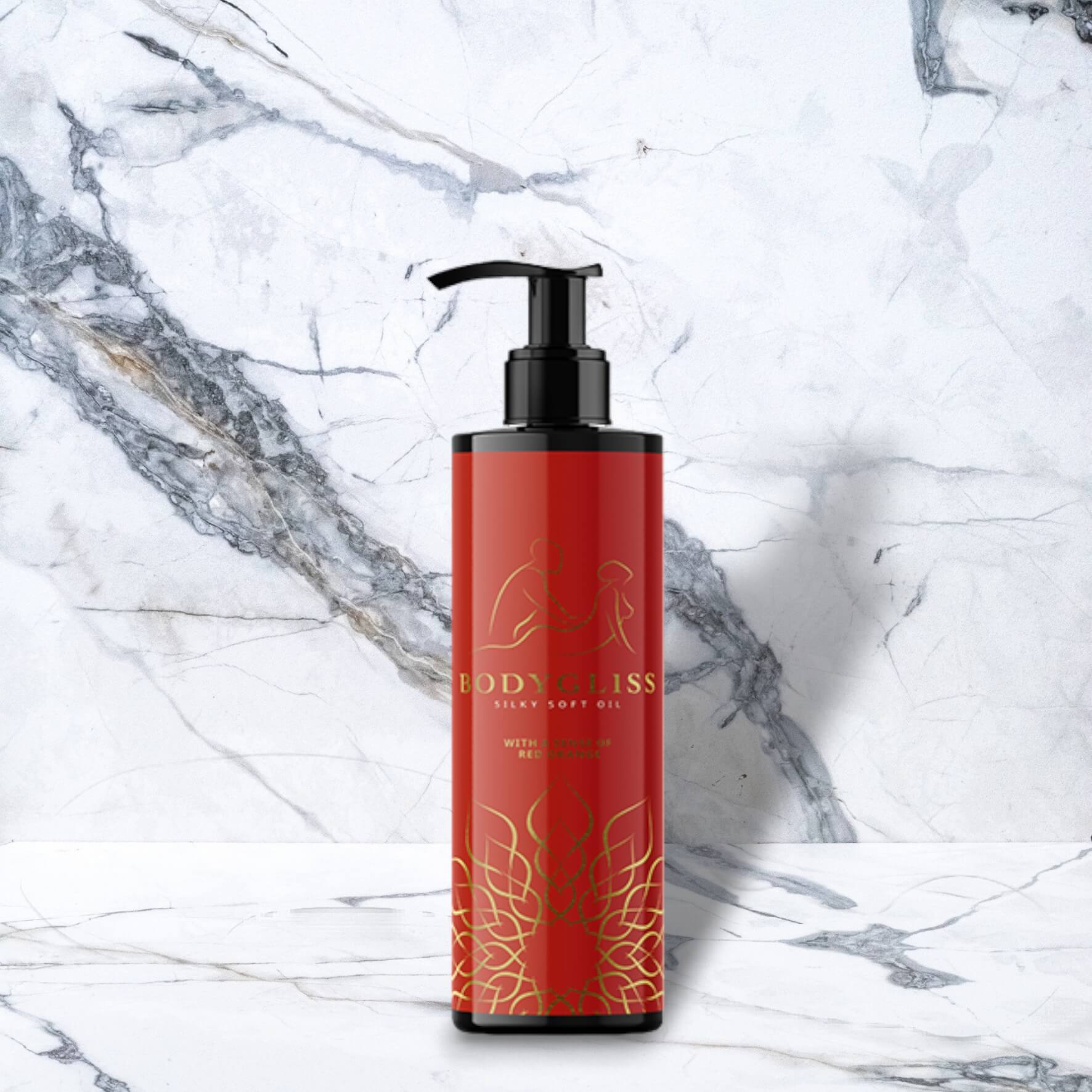 Bodygliss - Massage Kollektion Seidenweiches Öl - Rote Orange