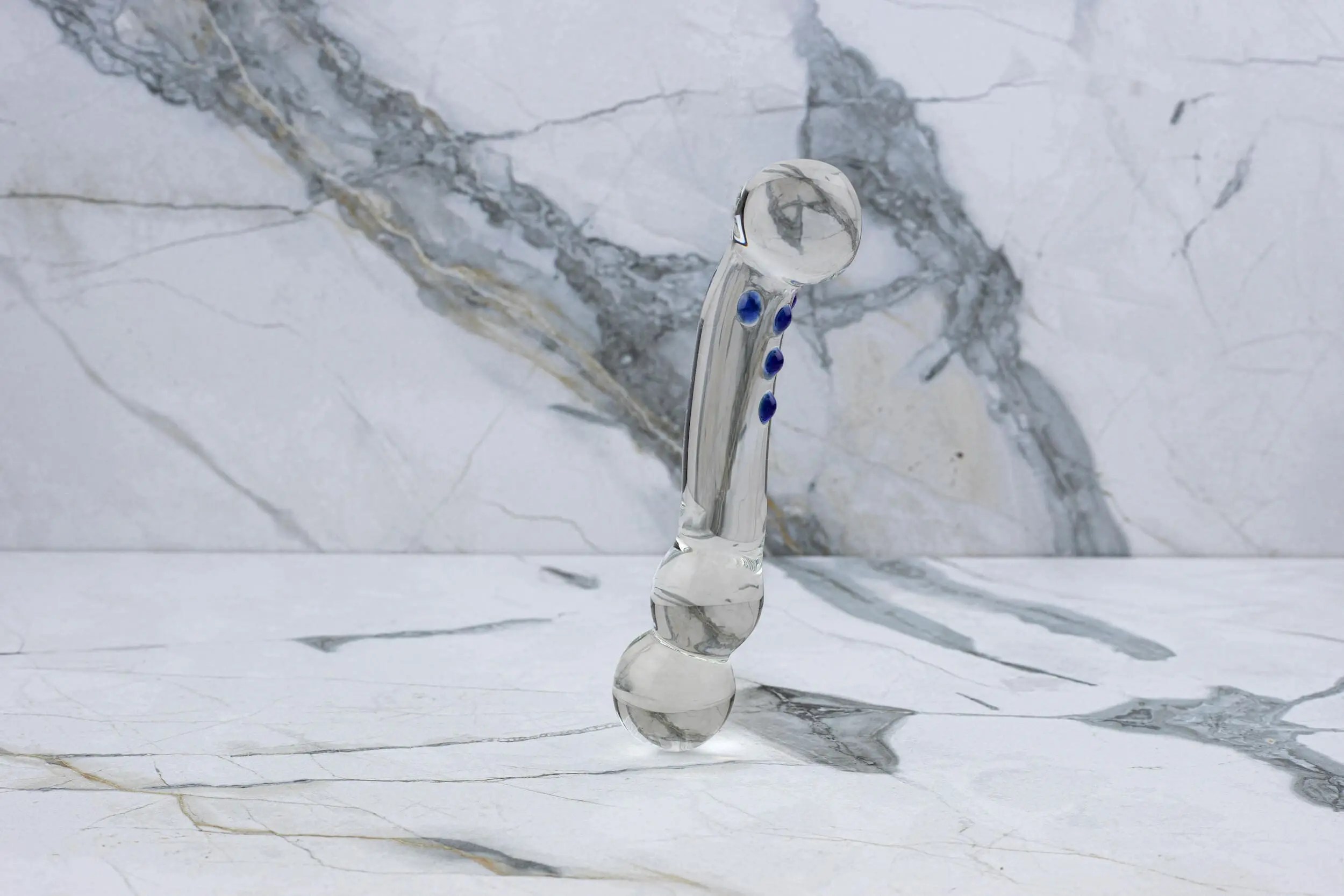 Gläs - Gebogener G- Spot Glasdildo