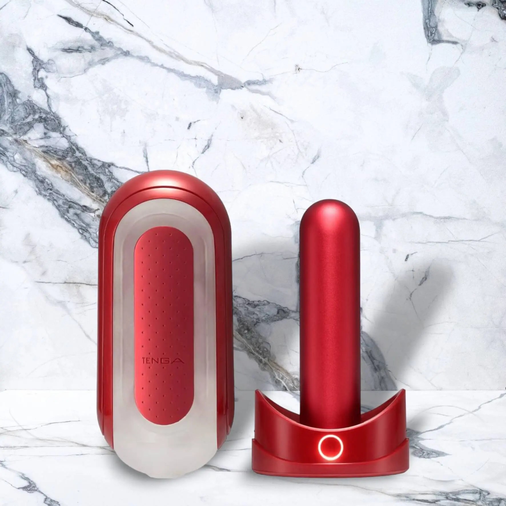 Tenga - Flip Zero Rot und Flip Warmer Set