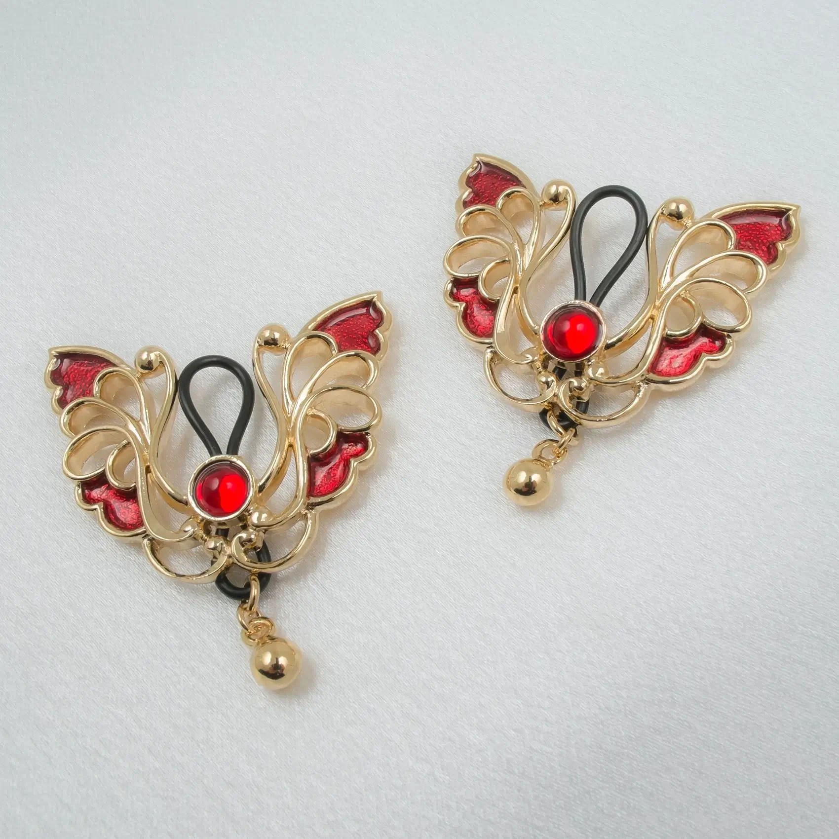 Sylvie Monthulé - Brustwarzenschmuck Schmetterlingsküsse 